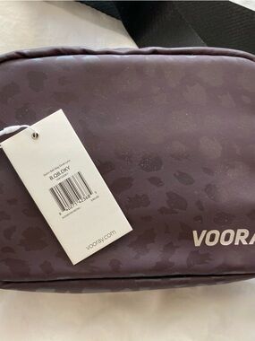 Women’s NWT Vooray plum/black Leopard-Print Crossbody Belt Bag